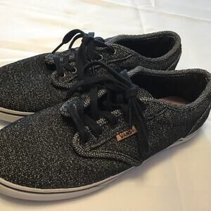 Vans Women's Gray Tweed UltraCush Size 8 Style Black White Grey Cloth 721356